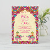 よくはしゃぐインディアン結婚ゾウ 招待状 (スタンド正面)