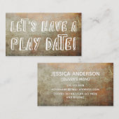 よくはしゃぐオレングランジジ茶のマ遊メデートカード コーリングカード (正面/裏面)