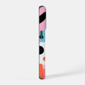 よくはしゃぐオーガニックカラフル図形| monogram iPhoneケース (右側面)