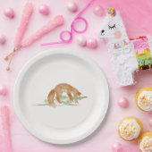 よくはしゃぐキツネパーティープレート ペーパープレート (パーティー)