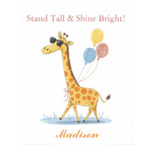 よくはしゃぐキリン – 子供部屋かわいいドードル動物