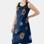 よくはしゃぐクリスマスのプリントエプロン エプロン (インサイチュ)