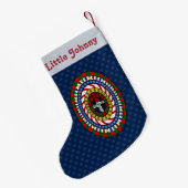 よくはしゃぐクリスマスカスタムストッキング スモールクリスマスストッキング (裏面 (吊り時))
