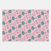 よくはしゃぐクリスマスキャンディーズのラッピング紙セット#6 ラッピングペーパーシート (正面3)