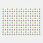 よくはしゃぐクリスマス包装紙セット ラッピングペーパーシート (正面3)