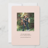 よくはしゃぐタイポグラフィ結婚の写真の日付の保存 セーブザデート (裏面)