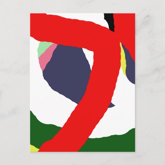 よくはしゃぐデザインバイモマ ポストカード (正面)