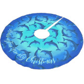 よくはしゃぐドルフパーソナライズされたィンズトロピカルツリースカート ブラッシュドポリエステルツリースカート (アングル)