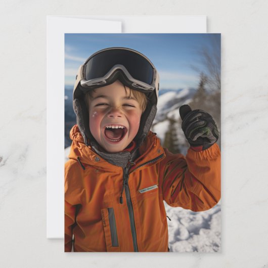 よくはしゃぐハイランド牛パーソナライズされたクリスマスカード シーズンカード (裏面)