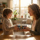 よくはしゃぐハート教室：キッズアーカラフルト ラッピングペーパー