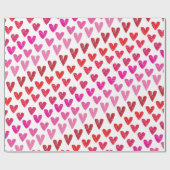 よくはしゃぐハート30フィート ラッピングペーパー (フラット)