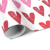 よくはしゃぐハート30フィート ラッピングペーパー (ロールコーナー)
