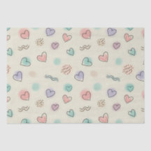 よくはしゃぐハート、ドット、波線のドードル