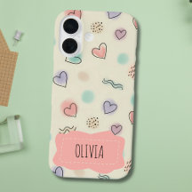 よくはしゃぐハート、ドット、波線のドードル