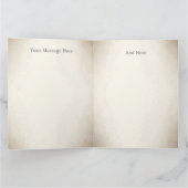 よくはしゃぐハーレキンフェスティバルパーソナライズされたクリスマス カード (内部)