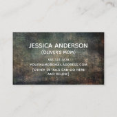 よくはしゃぐフォントダークグランジマ遊メデートカード コーリングカード (裏面)