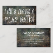 よくはしゃぐフォントダークグランジマ遊メデートカード コーリングカード (正面/裏面)