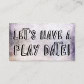 よくはしゃぐフォント自然グランジマ遊イト・カード コーリングカード (正面)