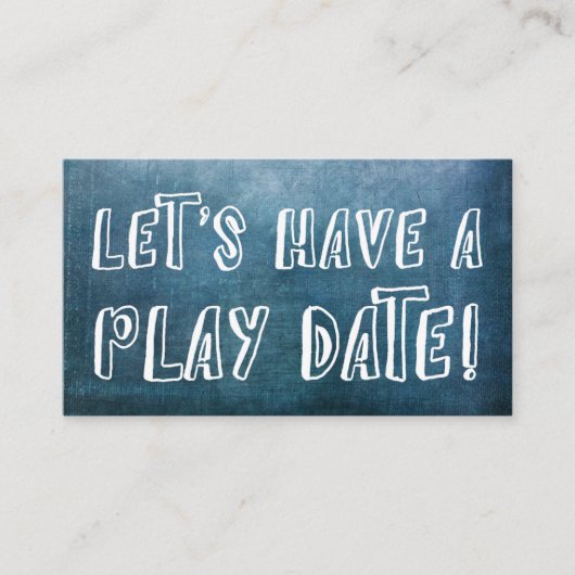 よくはしゃぐフォント、ブルーグランジモーミー遊データカード コーリングカード (正面)