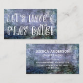 よくはしゃぐフォント、ヴィンテージグランジマ遊イ・データカード コーリングカード (正面/裏面)