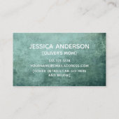 よくはしゃぐフォント、緑のモミグランジーのデ遊ザートカード コーリングカード (裏面)