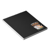 よくはしゃぐフラワークラウン付き犬 – おもしろい春テーマ ノートパッド (アングル)