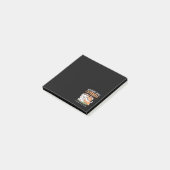 よくはしゃぐフラワークラウン付き犬 – おもしろい春テーマ ポストイット (アングル)