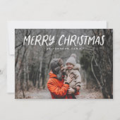 よくはしゃぐフルフォトクリスマスホリデーカード シーズンカード (正面)