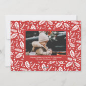 よくはしゃぐフルフォトクリスマスホリデーカード シーズンカード (裏面)