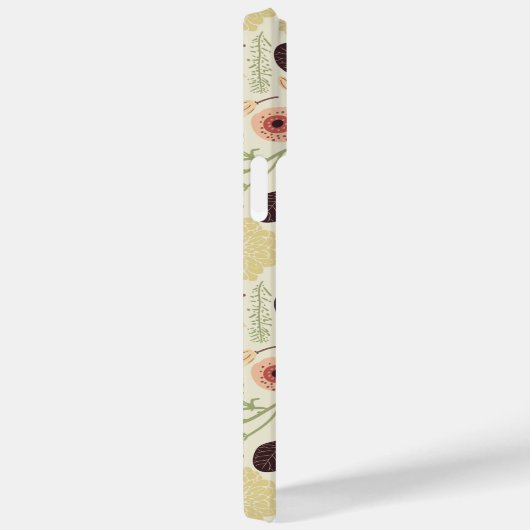 よくはしゃぐフローラミックスクリームピーチ花柄ケース Case-Mate iPhoneケース (裏面 / 右)