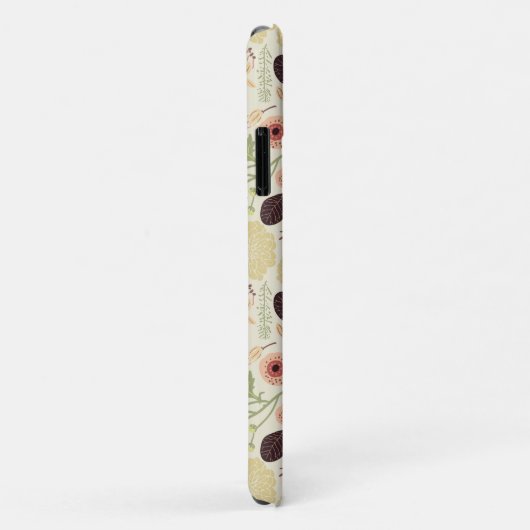 よくはしゃぐフローラミックスクリームピーチ花柄 Case-Mate iPhoneケース (裏面/右)