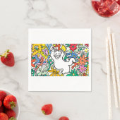 よくはしゃぐフローラ天国の猫» スタンダードカクテルナプキン (インサイチュ)