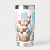 よくはしゃぐブラッシュストロークイースターハイランドカウズ20oz 保温保冷タンブラー (正面)