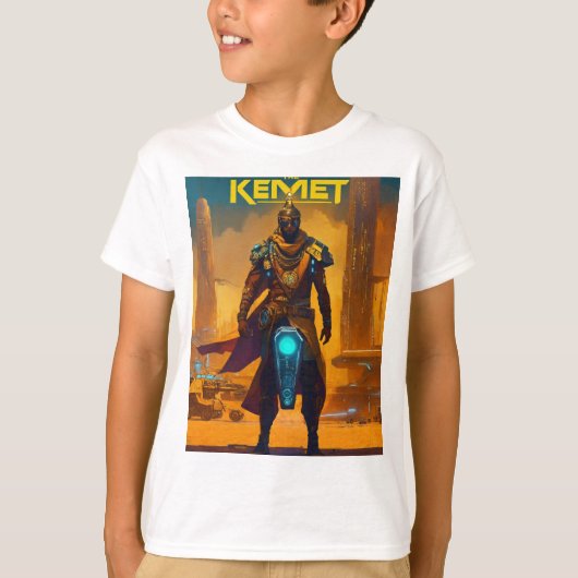 「よくはしゃぐプリント:男スタイリッシュの子のTシャツコレクション Tシャツ (正面)