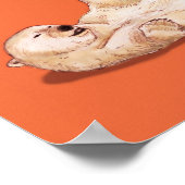 よくはしゃぐホッキョクグマ ポスター (角)