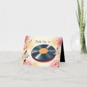 よくはしゃぐミュージカルフローラの水彩表番号 サンキューカード (正面)