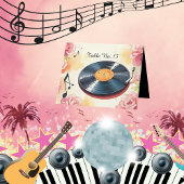 よくはしゃぐミュージカルフローラの水彩表番号 サンキューカード