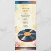 よくはしゃぐミュージカルフローラ水結婚色メニュー プログラム (裏面)