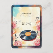 よくはしゃぐミュージカルフローラ水結婚色 エンクロージャーカード (裏面)