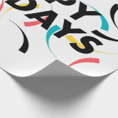 よくはしゃぐモダンデザイン ラッピングペーパー (角)