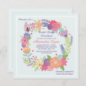 よくはしゃぐリース招待状 招待状 (正面/裏面)