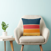 よくはしゃぐレトロレインボーストライプズ製カスタム品用 クッション (椅子)
