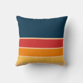 よくはしゃぐレトロレインボーストライプズ製カスタム品用 クッション (裏面)