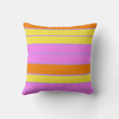よくはしゃぐレトロレインボーストライプズ製カスタム品用 クッション (裏面)