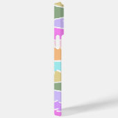 よくはしゃぐレトロレインボーストライプズ製カスタム品用 Case-Mate iPhoneケース (裏面 / 右)