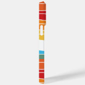 よくはしゃぐレトロレインボーストライプズ製カスタム品用 Case-Mate iPhoneケース (裏面 / 右)