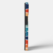 よくはしゃぐレトロレインボーストライプズ製カスタム品用 Case-Mate iPhoneケース (裏面 / 右)