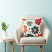 よくはしゃぐレトロ花柄 クッション (椅子)