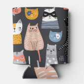 よくはしゃぐ子猫お洒落たち 缶クーラー (裏面)