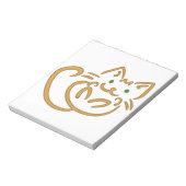 よくはしゃぐ子猫 ノートパッド (回転)